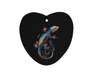 Colorful Bearded Dragon Car Air Freshener Aromatherapy Tablets Hanging Scented Cards for Rooms Bathrooms Wardrobe Love form