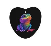 Colorful Bearded Dragon Car Air Freshener Decorative Hanging Aromatherapy Tablets for Car Trucks Love form
