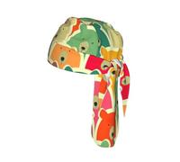 Colorful Bears Printed Cap Do Rag, Moisture Wicking Cycling Cap Helmet Liner for Biking Running Hiking