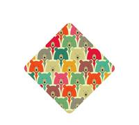 Colorful Bears Printing Fashion Car Air Freshener Cards 10 Pcs Car Scented Hanging Sheets