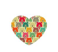 Colorful Bears Printing Fashion Car Air Freshener Cards 10 Pcs Car Scented Hanging Sheets