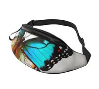 Colorful Beautiful Butterfly Printed Personalized Waist Bag, Lightweight and Versatile Crossbody Bag for Everyday and Outdoor Adventures