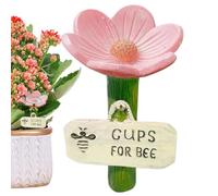 Colorful Bee Watering Station - Resin Bee Feeder Butterfly Drinking Cups | Pollinator Watering Station For Garden, Yard And Patio | Outdoor Decorative Pollinator Accessory For Porch & Lawn