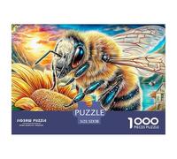 Colorful Bees 1000 Piece Jigsaw Puzzle with Whimsical Design - A Charming Challenge for All Ages And Beautiful Home Decoration 52x38cm/1000pcs