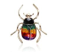 Colorful Beetle Brooch Cute Vintage Insect Pin for Women Girls Cartoon Animal Badge Dress Coat Backpacks Accessories Lapel Pin Jewelry Gifts