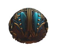 Colorful Beetle Double Layer Shower Cap with Comfort Skin Friendly Design for Hair Protection During Bathing