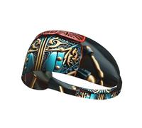 Colorful Beetle Elastic Sports Headband Printed Sports Headband Suitable for Running Fitness Tennis Yoga