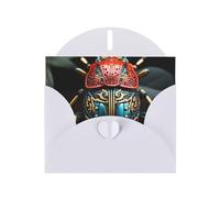 Colorful Beetle Greeting Card with White Envelope Holidays Birthdays Weddings Anniversaries Write Unique Blessings