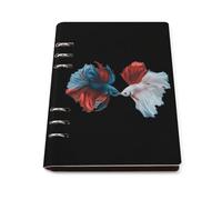 Colorful Betta Fish Refillable Notebook 6 Ring Binder
