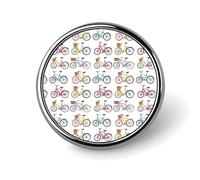 Colorful Bicycle Print Pins for Backpack - Enamel Pins Cute Jacket Coat Hat Bags Badge Pin, Funny Novelty Unique Button Pin Women Men Fashion Jewelry Accessories