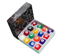 Colorful Billiards Balls Set, Small Pool Balls, 1.26x2.53x1.26 Inches Educational Fun Games Toys for Tabletop Gym Boys Kids Girls Child Play, Learning and Entertainment Sets
