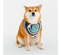 Colorful Biological Forms in Op Art Pet Scarf Stylish Triangle Bid Scarf Bandana Pet Accessory,Washable Pet Kerchief for Girl Boy Dogs or Cats Large