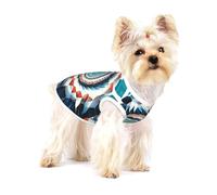 Colorful biological forms in Op Art Premium Dog Tshirt - Soft 100% Cotton Ropa Para Perros, Perfect for Small to Medium Dogs, Stylish and Comfortable Shirts for Dogs M