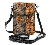 Colorful Bird Air Feathers Crossbody Cell Phone Purse Peacock Animal Abstract Wild Wings GreenWallet Handbag