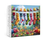 Colorful Birds Garden Puzzles for Adults 1000 Pieces, Flower Nature Jigsaw Puzzles, Cute Scene Art Puzzles