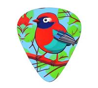 Colorful Birds Guitar picks, 12 pieces per pack, 3 different thicknesses, suitable for guitar, bass, ukulele and other instruments.