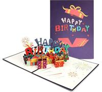Colorful Birthday Character 3D Pop-Up Happy Birthday Card