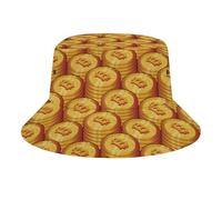 Colorful Bitcoin Bucket Hat Unisex Classic Outdoor Cap Summer Travel Bucket Beach Sun Hat