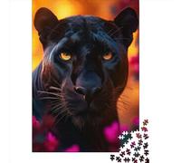 Colorful Black Panther Wooden Jigsaw Puzzles for Adults 500 Piece Puzzles Rectangular Puzzle Gifts And Home Decor And Family Game 500pcs (52x38cm)