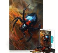 Colorful Black Widow Hard Jigsaw Puzzle for Adults 1000 Pieces Restful Game Smooth Joint Family Bond Art Decor (38x26cm)