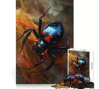 Colorful Black Widow Hard Jigsaw Puzzle for Adults 1000 Pieces Restful Game Smooth Joint Family Bond Art Decor (38x26cm)