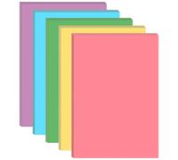 Colorful Blank Printer Paper - 100 Sheets/200 Pages Loose Leaf Paper Blank Refills, Per Color 20 Sheets, 5.8" x 8.5"