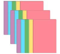 Colorful Blank Printer Paper - 300 Sheets/600 Pages Loose Leaf Paper Blank Refills, Per Color 20 Sheets, 5.8" x 8.5"