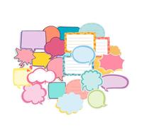 Colorful Blank Thought & Speech Bubble Sticker Labels for Scrapbooking,Planners,Diaries,Calendars-25 Unique Designs, 250 Pcs Set