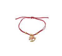 COLORFUL BLING 1~2Pcs Dainty New Year of Horse Bracelet Adjustable Red Rope Oil-Dripping Horse Pendant Bracelet 2026 New Year Lucky Protect Amulet Jewelry Gift for Women Men, Metal, no gemstone