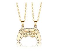 COLORFUL BLING 1 Pair Game Controller Matching Couple Pendant Necklaces Set Game Friendship BFF Best Friends for Him and Her Street Hiphop Jewelry, 16-24 inches, Metal, alloy