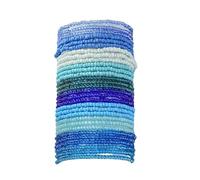 COLORFUL BLING 18pcs Bohemian Stackable Elastic Beaded Bracelets Summer Beach Handmade Seed Beaded Jewelry Bracelets for Women, 1, Resin, no gemstone