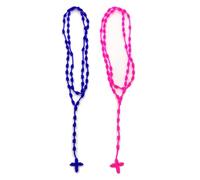 COLORFUL BLING 2Pcs Braide Red String Catholic Rosary Cross Knot Necklace Set for Women Men Lover Handmade Lucky Cord Rope Necklace Protection Amulet Prayer Jewelry, rope, No Gemstone