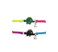 COLORFUL BLING 2pcs Temperature Sensing Color Changing Mood Bracelet Animals Mermaid Dinosaur Butterfly Wrap Bracelet for Women Friendship BFF Jewelry, Adjustable Perimeter: 6.3 - 9.5 inches, Metal