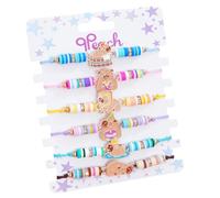 COLORFUL BLING 6PCS Capybara BFF Bracelets for Women Adjustable Best Friends Stackable Bracelets Cute Animal Jewelry Christmas Graduation Birthday Gift for Girls