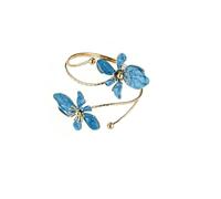 COLORFUL BLING Adjustable Gold Flower Floral Arm Cuff Bracelet Bangle Armband Upper for Women Statement Arm Jewelry Gift, Regular, Metal, no gemstone