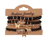 COLORFUL BLING Bohemian Stackable Beaded Bracelets Set for Women Multilayer Butterfly Stretch Natrual Stone Bead Bracelet Vintage Boho Stacking Bracelets Summer Beach Jewelry Gift, Regular, Crystal