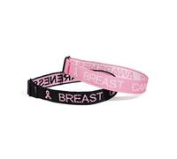 COLORFUL BLING Breast Cancer Awareness Bracelets Pink Ribbon Hope Faith Wristbands Adjustable Inspirational Bracelets for Women Supplies Favors Pink Party, 1, Resin, no gemstone