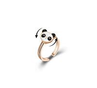 COLORFUL BLING Cute Cartoon Spinner Strawberry Planets Flowers Rings for Women Adjustable Fidget Rotating Lovely Mushroom Ring Anxiety Women Jewelry, Adjustable, Metal, Crystal