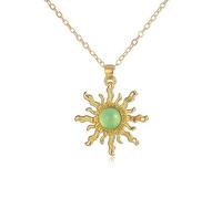 COLORFUL BLING Dainty Sun Choker Necklace for Women Girls Sunflower with Multicolor Crystal Pendant Necklace Minimalist Jewelry, Crystal, Crystal