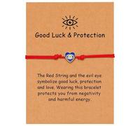 COLORFUL BLING Evil Eye Bracelet with Card for Women Red String Protection Bracelet Good Luck Gifts for Women Men Friend