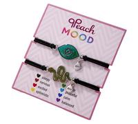 COLORFUL BLING Evil Eyes Axolotl Turtle Color Changing Mood Bracelet Set for Women Emotion Feeling Friendship Bracelet with Card Mood Temperature Sensing Couples Jewelry,Evil eyes