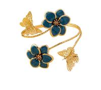 COLORFUL BLING Flower Butterfly Upper Arm Cuff Bracelet Boho Armlet Bangle Armband Summer Beach Holiday Jewelry Gift for Women, Regular, Metal, no gemstone