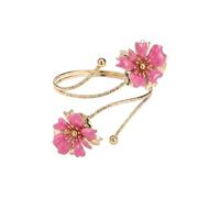 COLORFUL BLING Flower Butterfly Upper Arm Cuff Bracelet Boho Armlet Bangle Armband Summer Beach Holiday Jewelry Gift for Women, Regular, Metal, no gemstone