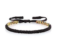 COLORFUL BLING Handmade Tibetan String Bracelet Adjustable Woven Rope Knot Buddhist Kabbalah Protection Lucky Friendship Bracelets for Mens Womens Amulet Gifts, Cotton, cotton