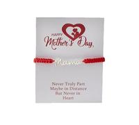 COLORFUL BLING MAMA Rope Braided Beads Adjustable Strand Bracelets With Meaningful Card Inspirational Mother’s Day Love, One Size, Cotton Zinc, no gemstone