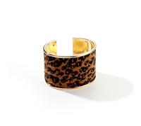 COLORFUL BLING Metal Punk Leopard Print Bangle Bracelet for Women Wide Chunky Gold Stackable Wrapped Open Cuff Bracelets Wristband Statement Jewelry, metal, alloy