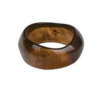 COLORFUL BLING Multiple Color Acrylic Resin Irregular Geometric Bangle Bracelet Tortoiseshell Acetate Mottled Wide Chunky Cuff Bangle for Women Wristband Jewelry, 2.4 Inch, Resin, resin