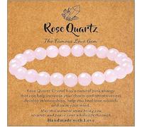 COLORFUL BLING Natural Crystal Bracelets for Women 8mm Bead Anxiety Bracelet for Positive Energy Healing Tigers eye Stone Jewelry Gift for Women Men Friend