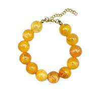 COLORFUL BLING Simple Beaded Bracelet Boho Multicolor Lightweight Resin Adjustable Round Bead Bracelet Jewelry Gift for Women, Resin, resin