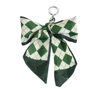 COLORFUL BLING Summer Scarf Bow Keychain for Women Boho Bowknot Scarf Keychain Summer Beach Jewelry Gifts for Women,Green